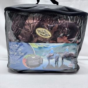 NEW Weaver Trail Gear Saddle Bag Western Nylon Camo Saddle Bag Waterproof Zipped